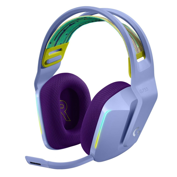 Logitech G733 LIGHTSPEED Headset - LILAC - 2.4GHZ in the group COMPUTERS & PERIPHERALS / GAMING / Headset at TP E-commerce Nordic AB (D31550)
