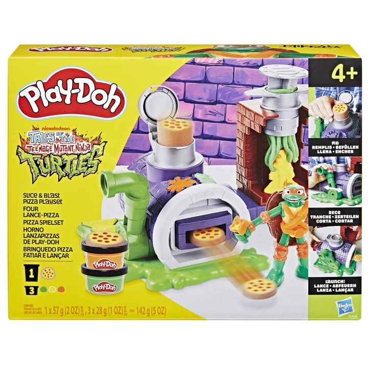 PLAY-DOH Teenage Mutant Ninja Turtles Slice And Blast Pizza Playset in the group TOYS, KIDS & BABY PRODUCTS / Toys / Play set at TP E-commerce Nordic AB (D31594)