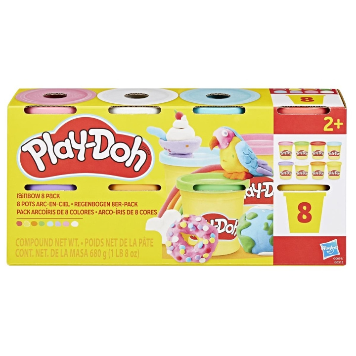 PLAY-DOH Compound 8 Pack Rainbow 3 Oz in the group TOYS, KIDS & BABY PRODUCTS / Toys / Play set at TP E-commerce Nordic AB (D31662)