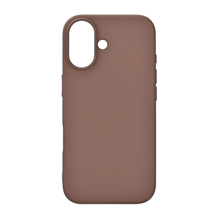 Onsala Phone Case with Silicone Feel Chocolate - iPhone 17 in the group SMARTPHONE & TABLETS / Phone cases / Apple / iPhone 17 at TP E-commerce Nordic AB (D31768)