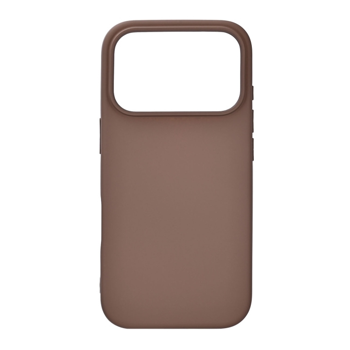 Onsala Phone Case with Silicone Feel Chocolate - iPhone 17 Pro in the group SMARTPHONE & TABLETS / Phone cases / Apple / iPhone 17 at TP E-commerce Nordic AB (D31769)