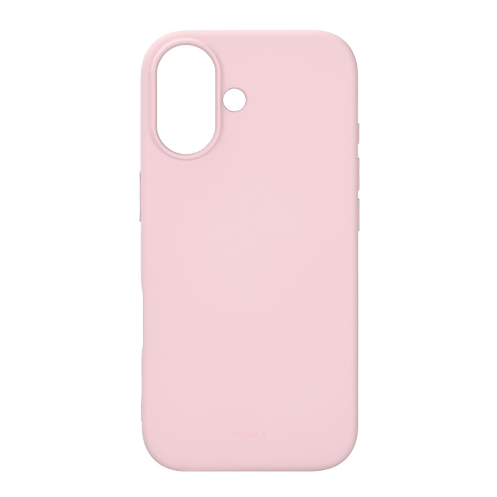 Onsala Phone Case with Silicone Feel Chalk Pink - iPhone 16 in the group SMARTPHONE & TABLETS / Phone cases / Apple / iPhone 17 at TP E-commerce Nordic AB (D31773)