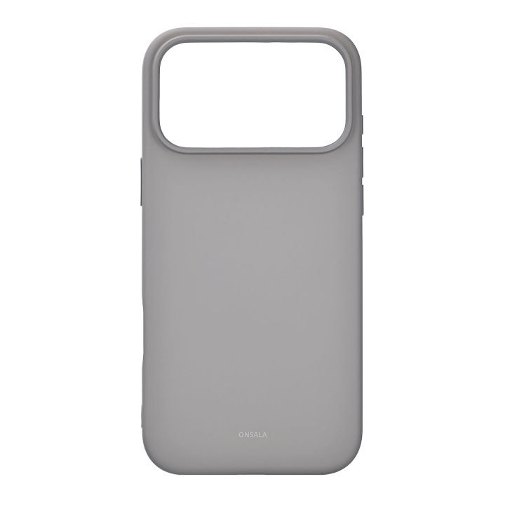 Onsala Phone Case with Silicone Feel Concrete - iPhone 17 Pro Max in the group SMARTPHONE & TABLETS / Phone cases / Apple / iPhone 17 at TP E-commerce Nordic AB (D31800)