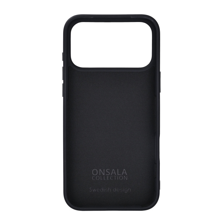 Onsala Phone Case with Silicone Feel Black - iPhone 17 Pro Max in the group SMARTPHONE & TABLETS / Phone cases / Apple / iPhone 17 at TP E-commerce Nordic AB (D31969)