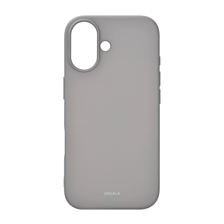 Onsala Phone Case with Silicone Feel Concrete - iPhone 17 in the group SMARTPHONE & TABLETS / Phone cases / Apple / iPhone 17 at TP E-commerce Nordic AB (D31970)
