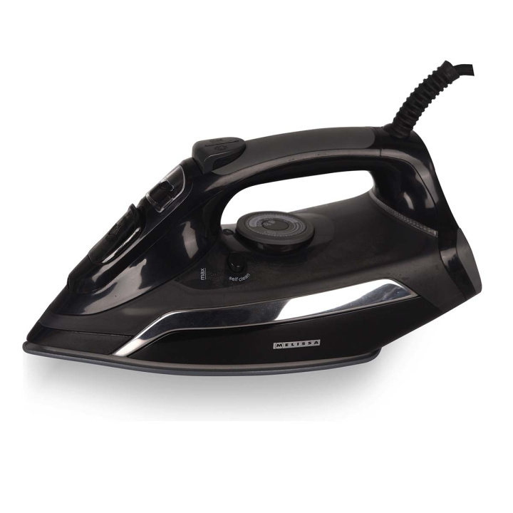 MELISSA Steam iron with ceramic soleplate 2500W Black in the group HOME, HOUSEHOLD & GARDEN / Clothes care / Irons at TP E-commerce Nordic AB (D32047)