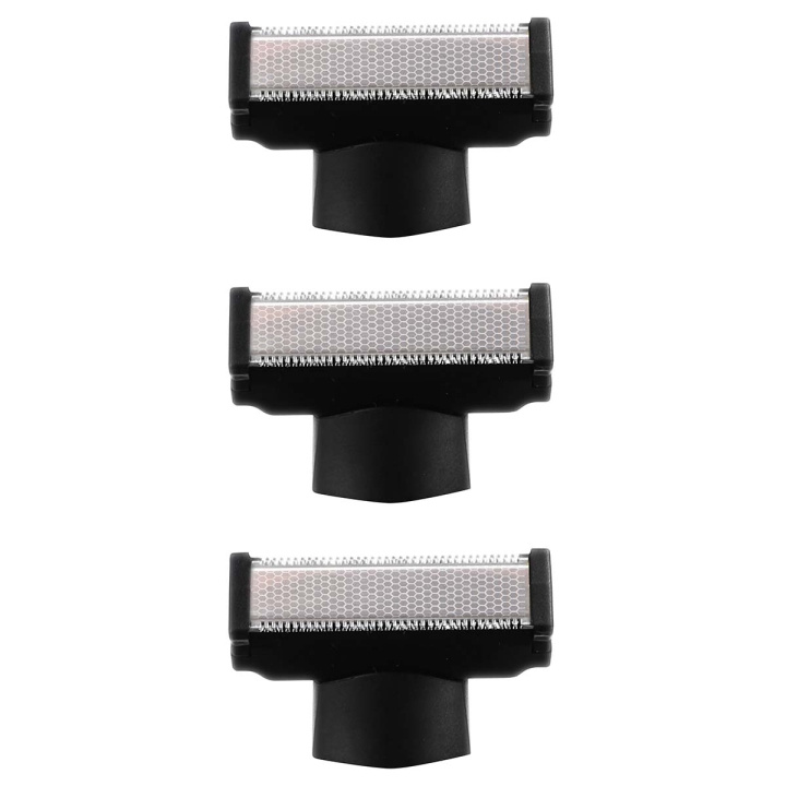 MELISSA Set of 3 extra shaving heads for the Melissa 16680054 trimmer Black in the group BEAUTY & HEALTH / Hair & Styling / Shaving & Trimming / Shavers accessories at TP E-commerce Nordic AB (D32055)
