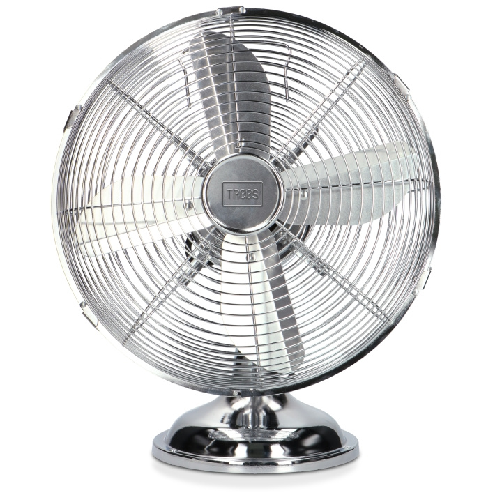 Trebs Table fan metal 12 inch Silver in the group HOME, HOUSEHOLD & GARDEN / Fans & Climate products / Table fans at TP E-commerce Nordic AB (D32095)