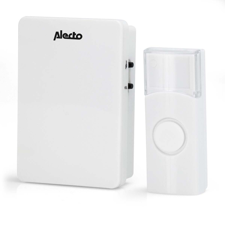 Alecto Wireless doorbell White in the group HOME, HOUSEHOLD & GARDEN / Alarm & Security / Doorbells at TP E-commerce Nordic AB (D32109)