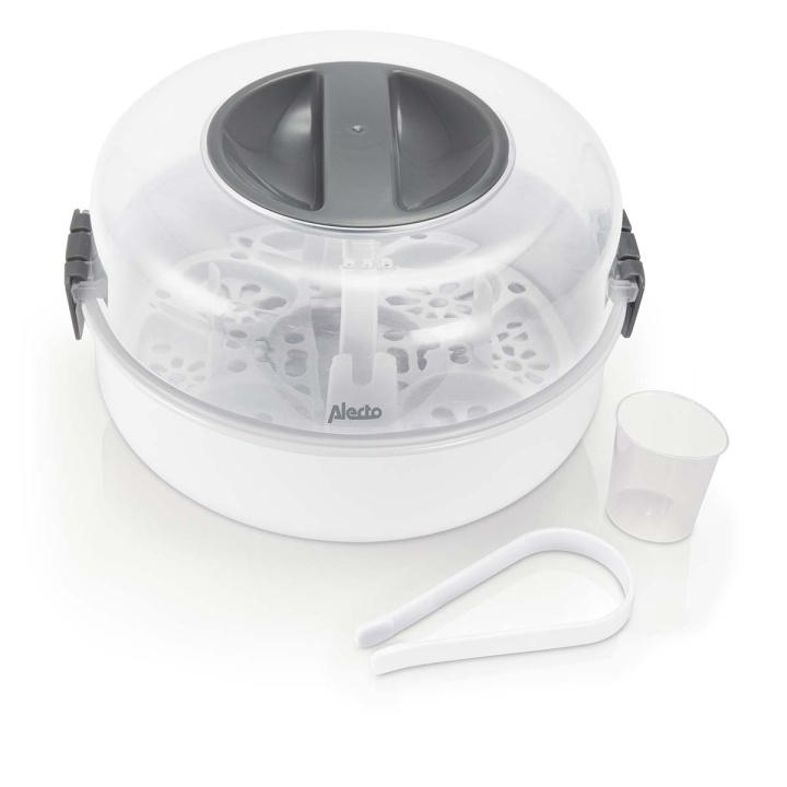 Alecto Microwave bottle steriliser White in the group TOYS, KIDS & BABY PRODUCTS / Eat & Drink / Baby bottle & Accessories at TP E-commerce Nordic AB (D32160)