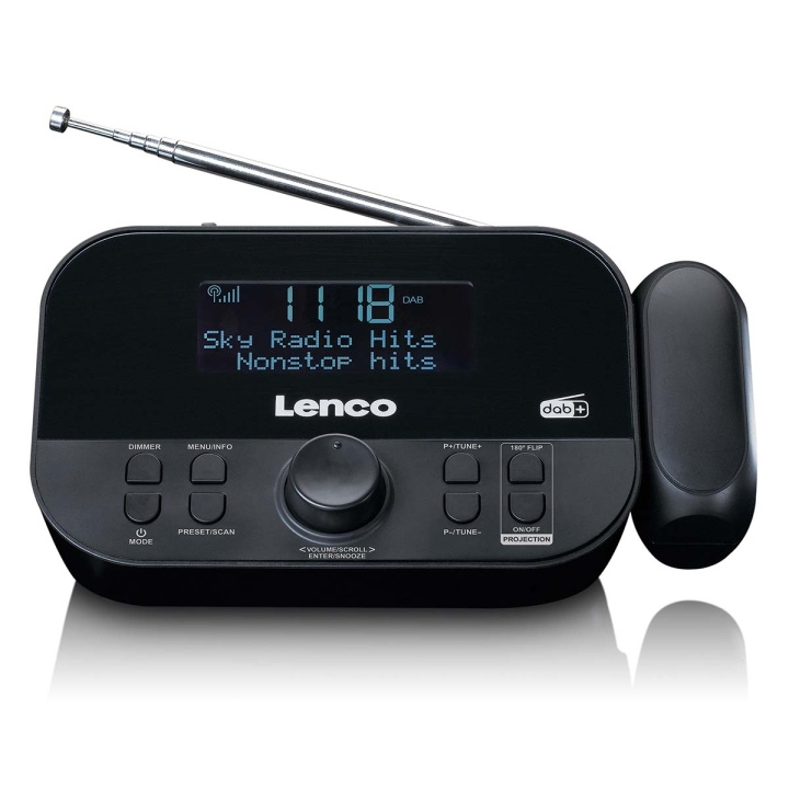 Lenco DAB+, FM clock radio with projection in the group HOME ELECTRONICS / Audio & Picture / Home cinema, Hifi & Portable / Radio & Alarm clocks / Clock radio at TP E-commerce Nordic AB (D32176)