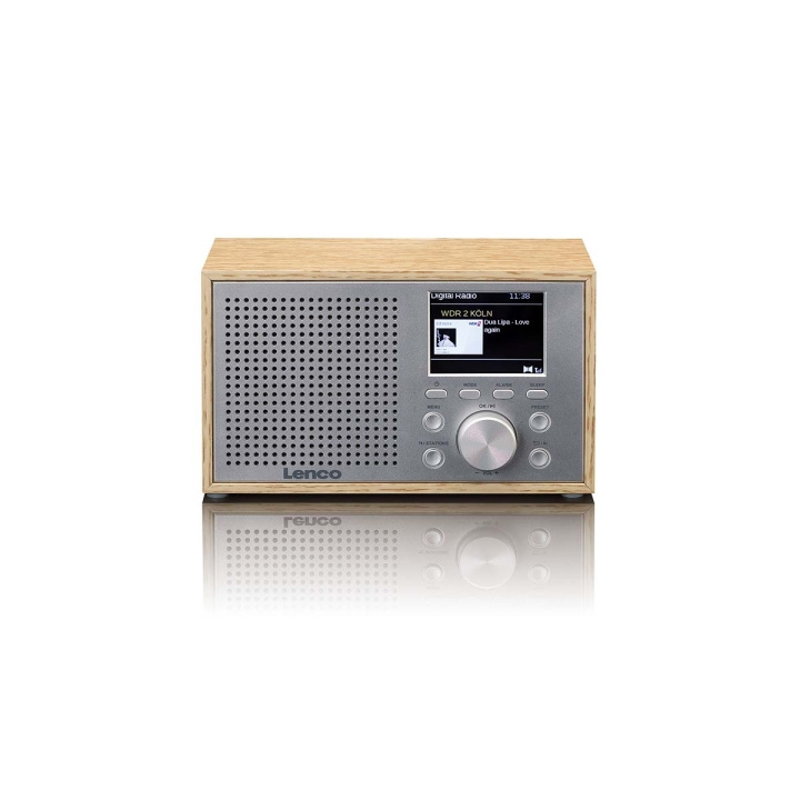 Lenco Mono DAB+ FM radio with Bluetooth® Wood in the group HOME ELECTRONICS / Audio & Picture / Home cinema, Hifi & Portable / Radio & Alarm clocks / Radio at TP E-commerce Nordic AB (D32186)