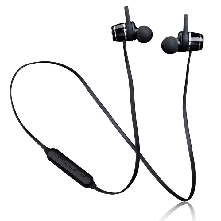 Lenco IPX4 BT magnetic earphones black in the group HOME ELECTRONICS / Audio & Picture / Headphones & Accessories / Headphones at TP E-commerce Nordic AB (D32218)