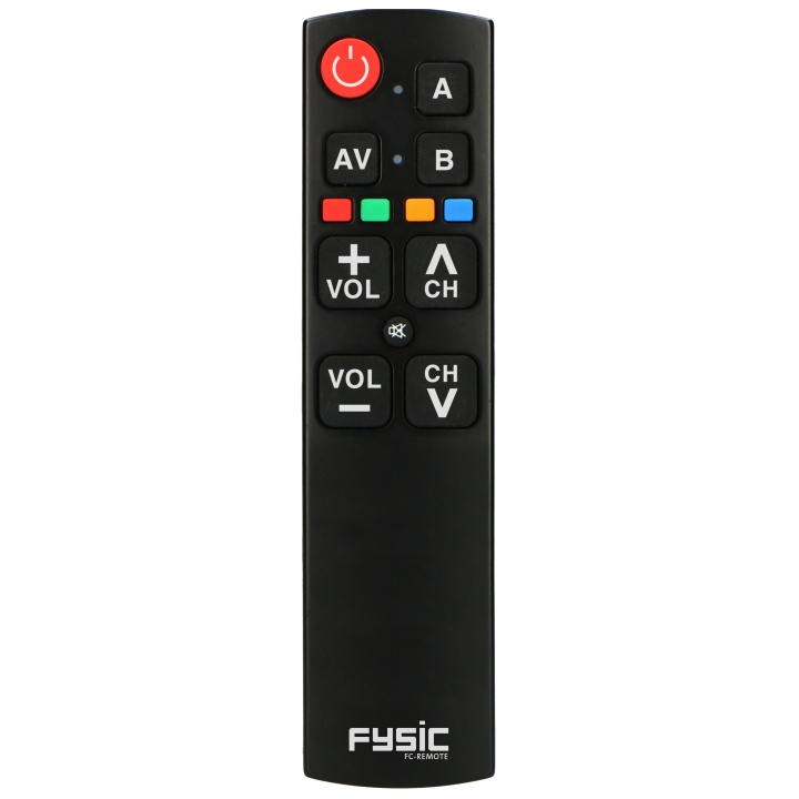 Fysic Simplified universal remote control with large buttons in the group HOME ELECTRONICS / Audio & Picture / TV & Accessories / Remote controls at TP E-commerce Nordic AB (D32233)