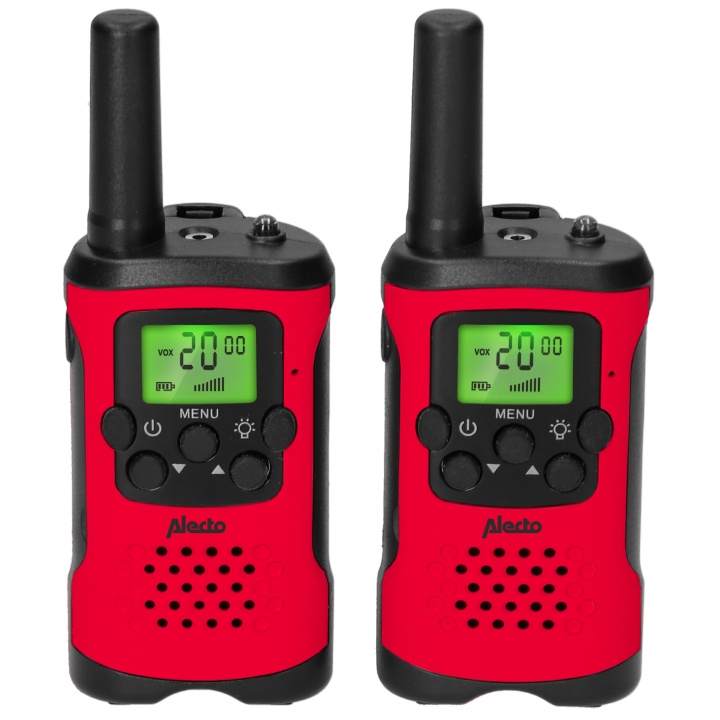 Alecto Set of 2 walkie talkies range up to 7 kilometers Red / Black in the group Sport, leisure & Hobby / Outdoor recreation / Walkie-talkies at TP E-commerce Nordic AB (D32253)