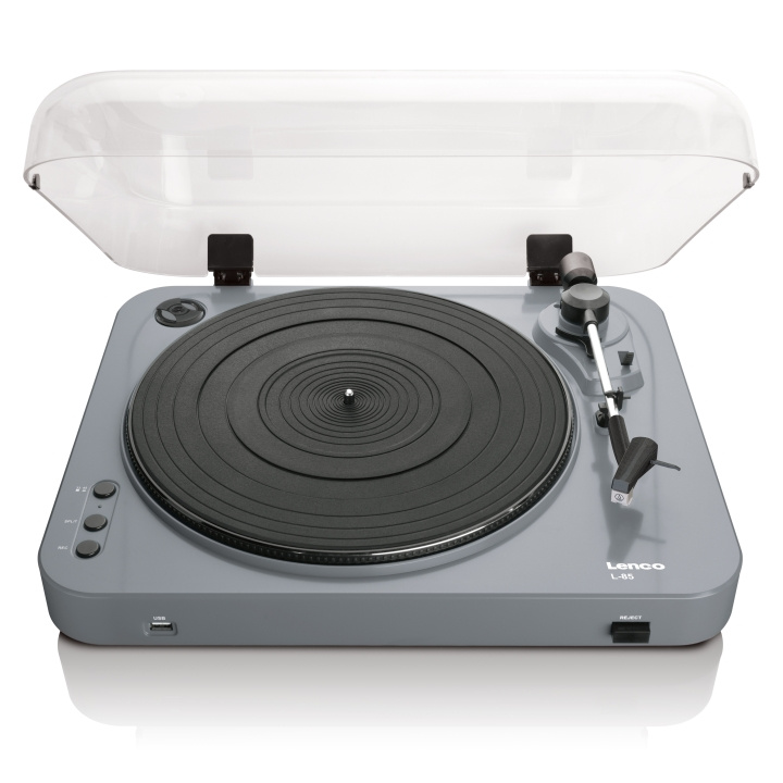 Lenco Record Player with USB direct encoding Grey in the group HOME ELECTRONICS / Audio & Picture / Home cinema, Hifi & Portable / Compact stereo & Record players at TP E-commerce Nordic AB (D32297)