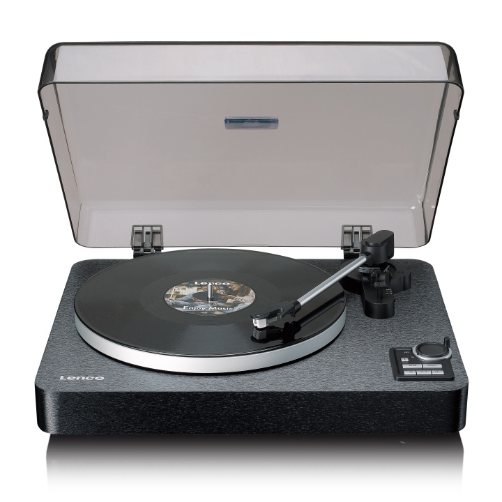 Lenco Fully automatic record player with Bluetooth® transmission and pre-amplifier Metal turntable platter and tonearm Black in the group HOME ELECTRONICS / Audio & Picture / Home cinema, Hifi & Portable / Compact stereo & Record players at TP E-commerce Nordic AB (D32302)