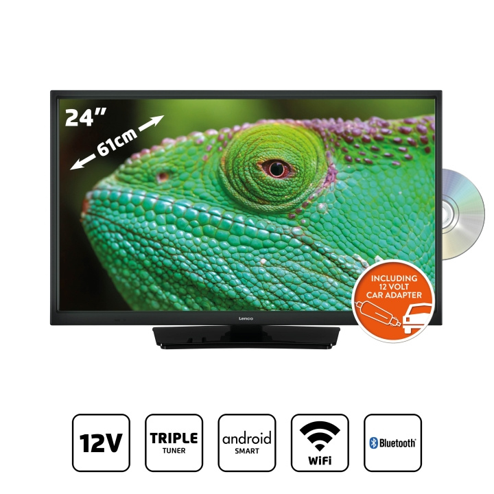 Lenco 24 inch Smart HD LED TV Bluetooth® 12V in the group HOME ELECTRONICS / Audio & Picture / TV & Accessories / TV at TP E-commerce Nordic AB (D32306)
