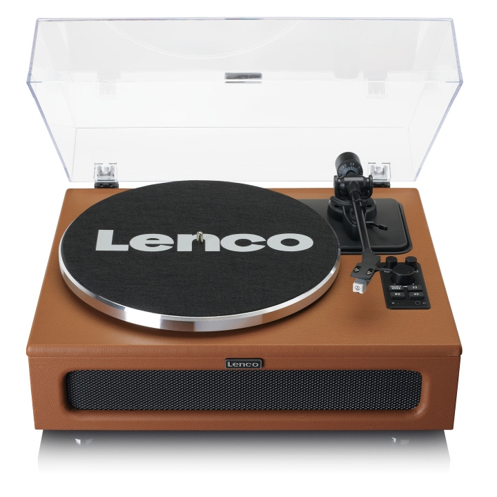 Lenco Turntable with Bluetooth® MMC 4 speakers built-in Brown in the group HOME ELECTRONICS / Audio & Picture / Home cinema, Hifi & Portable / Compact stereo & Record players at TP E-commerce Nordic AB (D32316)