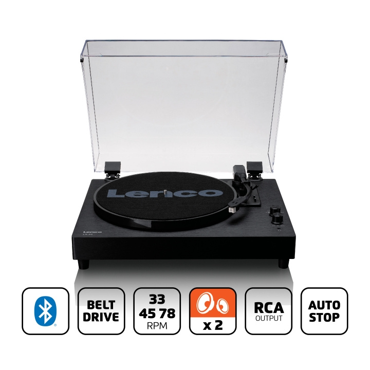 Lenco Wooden turntable with built-in speakers and Bluetooth® in the group HOME ELECTRONICS / Audio & Picture / Home cinema, Hifi & Portable / Compact stereo & Record players at TP E-commerce Nordic AB (D32322)