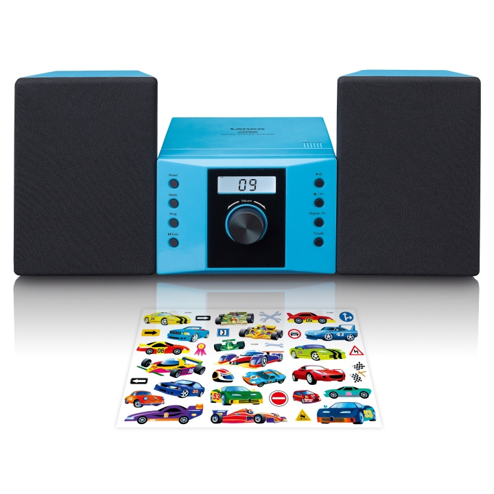 Lenco Stereo system with FM radio and CD player Blue in the group HOME ELECTRONICS / Audio & Picture / Home cinema, Hifi & Portable / Compact stereo & Record players at TP E-commerce Nordic AB (D32324)