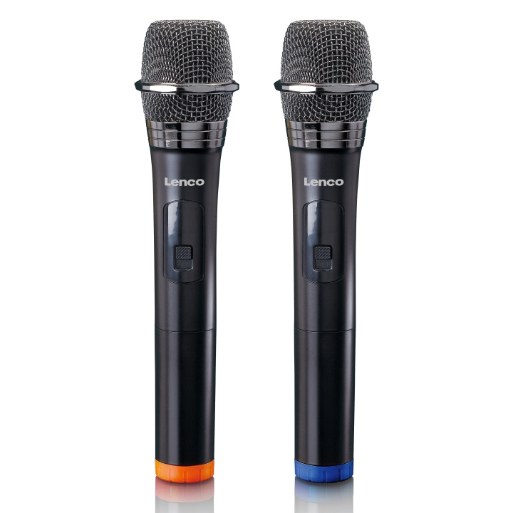 Lenco Set of 2 wireless microphones with portable battery powered receiver in the group HOME ELECTRONICS / Audio & Picture / Handheld Microphones at TP E-commerce Nordic AB (D32331)