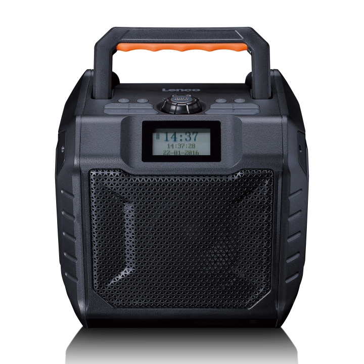 Lenco High power portable outdoor DAB+/FM radio with Bluetooth® IPX5 water-resistant Grey in the group HOME ELECTRONICS / Audio & Picture / Home cinema, Hifi & Portable / Radio & Alarm clocks / Radio at TP E-commerce Nordic AB (D32341)