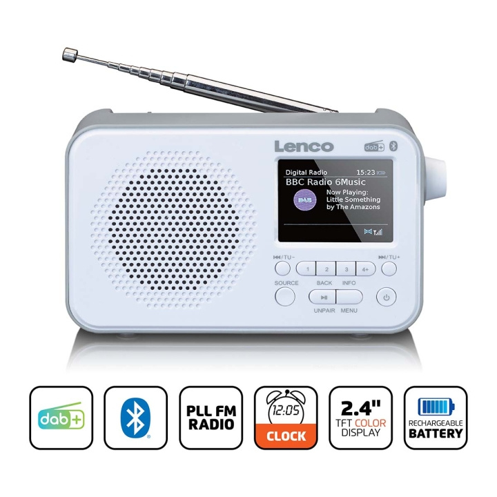 Lenco Portable DAB+ FM radio with Bluetooth® 2,4
