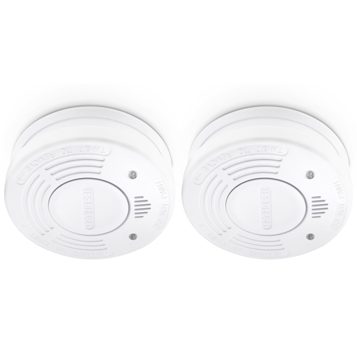 Alecto Smoke detector with 10 year battery + hush 2 pack in the group HOME, HOUSEHOLD & GARDEN / Alarm & Security / Fire, smoke, gas / Smoke alarms at TP E-commerce Nordic AB (D32375)