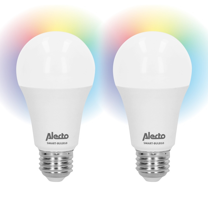 Alecto Smart LED colour lamp with Wi-Fi 2-pack in the group HOME ELECTRONICS / Lighting / LED lamps at TP E-commerce Nordic AB (D32400)