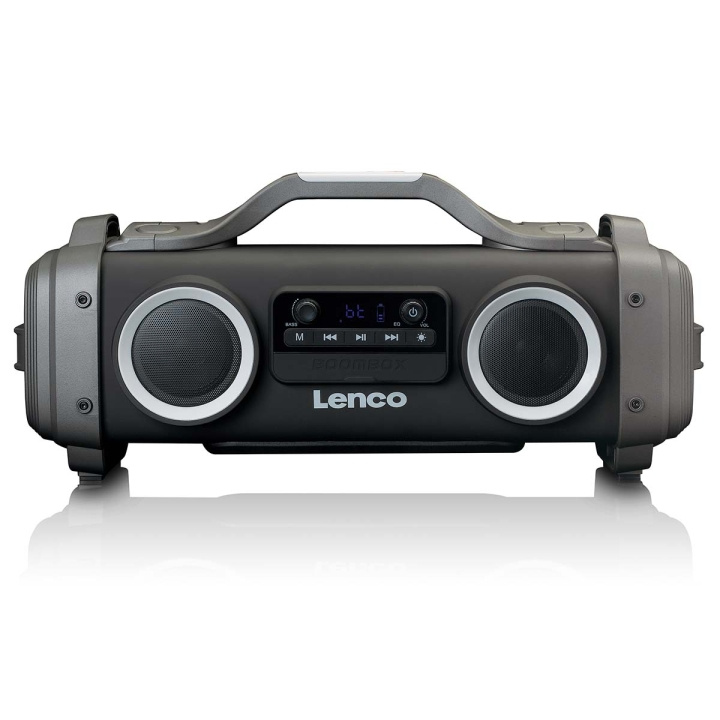 Lenco Splash proof Bluetooth® Speaker FM radio USB and micro SD with Light Effects Black in the group HOME ELECTRONICS / Audio & Picture / Speakers & accessories / Bluetooth Speakers / Portable speakers at TP E-commerce Nordic AB (D32417)