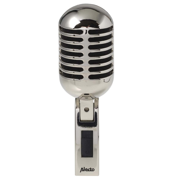 Alecto Retro microphone Chrome in the group HOME ELECTRONICS / Audio & Picture / Handheld Microphones at TP E-commerce Nordic AB (D32432)
