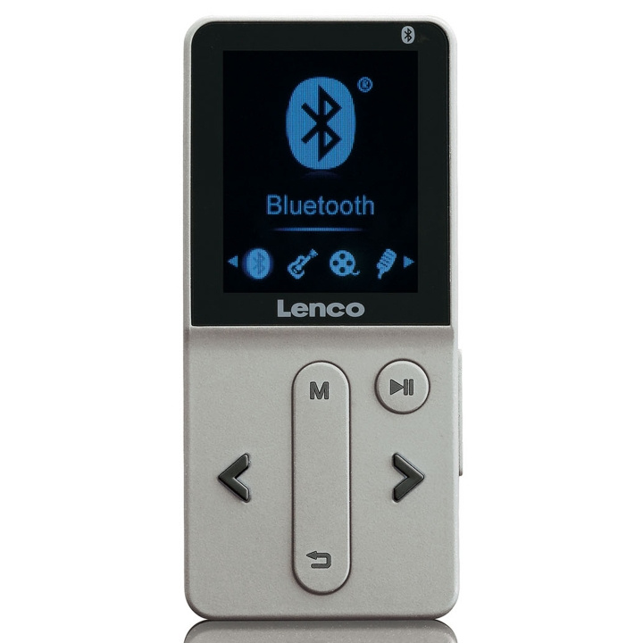 Lenco MP4 player bluetooth® with 8 GB Silver in the group HOME ELECTRONICS / Audio & Picture / Home cinema, Hifi & Portable / Portable audio players / MP3-players at TP E-commerce Nordic AB (D32438)