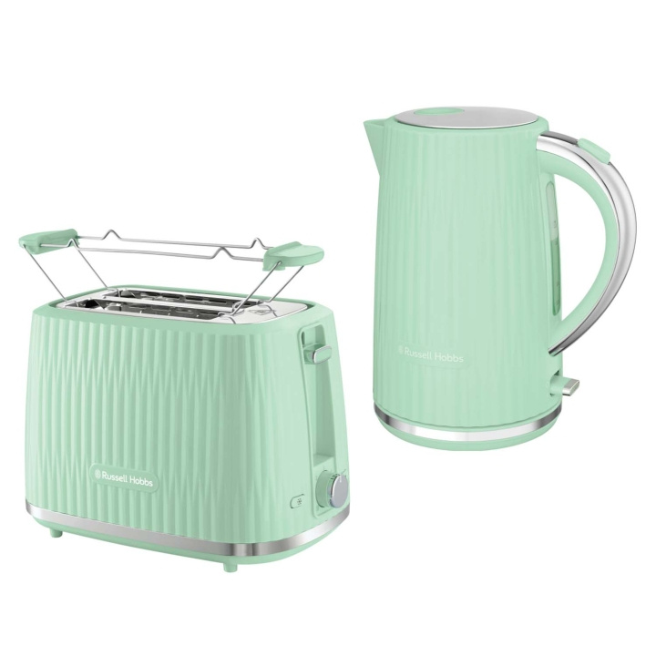 Russell Hobbs Pack Pistachio Eden Kettle/Toaster in the group HOME, HOUSEHOLD & GARDEN / Household appliances / Water & Juice / Kettles at TP E-commerce Nordic AB (D32476)