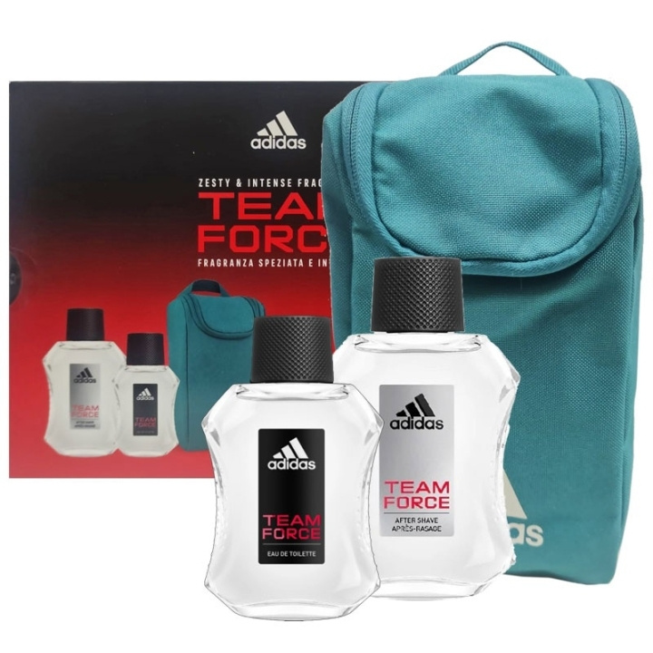 Adidas Giftset Adidas Team Force Edt 50ml + After Shave 100ml + Bag in the group BEAUTY & HEALTH / Gift sets / Gift sets for him at TP E-commerce Nordic AB (D32496)