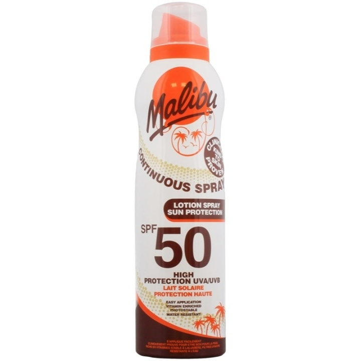 Malibu Continuous Lotion Spray SPF50 175ml in the group BEAUTY & HEALTH / Skin care / Tanning / Sunscreen at TP E-commerce Nordic AB (D32502)