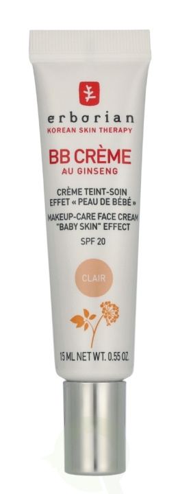 Erborian BB Cream Au Ginseng 5-In-1 Baby Skin Effect SPF20 15 ml Clair in the group BEAUTY & HEALTH / Makeup / Facial makeup / CC/BB Cream at TP E-commerce Nordic AB (D32513)