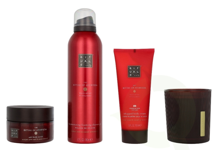 Rituals Ayurveda Medium Giftset 2025 565 ml Candle 140g/Body Cream 100ml/Body Scrub 125g/Foaming Shower Gel 200ml in the group BEAUTY & HEALTH / Gift sets / Gift sets for her at TP E-commerce Nordic AB (D32638)