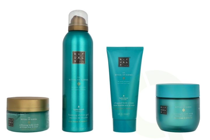 Rituals Karma Medium Giftset 2025 550 ml Foaming Shower Gel 200ml / Salt Body Scrub 125g / Body Mask 125ml / Whipped Body Cream 100ml in the group BEAUTY & HEALTH / Gift sets / Gift sets for her at TP E-commerce Nordic AB (D32659)