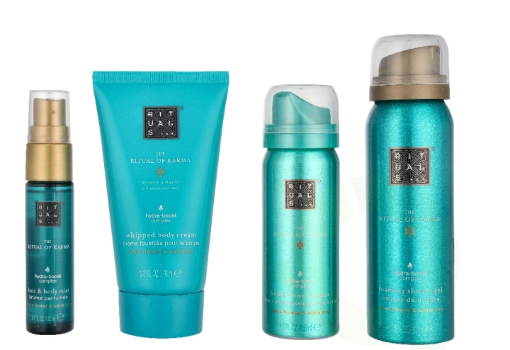 Rituals Karma Small Giftset 190 ml Hair & Body Mist 20ml/48h Hydrating Body Cream 70ml/Foaming Shower Gel 50ml/Body Lotion Mousse 50ml in the group BEAUTY & HEALTH / Gift sets / Gift sets for her at TP E-commerce Nordic AB (D32806)