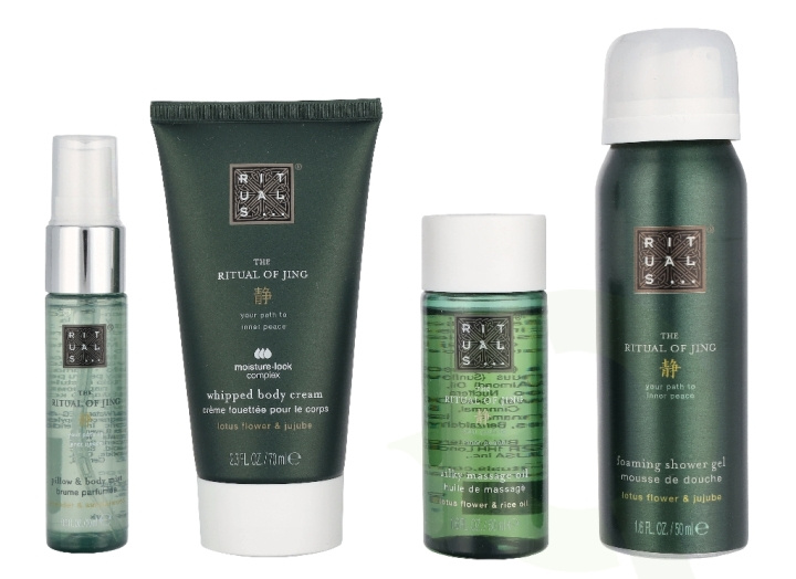 Rituals Jing Small Giftset 190 ml Foaming Shower Gel 50ml/Night Pillow & Body Mist 20ml/Massage Oil 50ml/Body Cream 70ml in the group BEAUTY & HEALTH / Gift sets / Gift sets for her at TP E-commerce Nordic AB (D32807)
