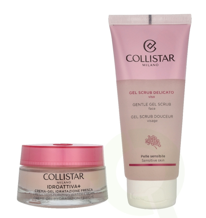 Collistar Idroattiva Set 150 ml Fresh Hydration Cream-Gel 50ml/Gentle Scrub 100 ml in the group BEAUTY & HEALTH / Skin care / Face / Cleaning at TP E-commerce Nordic AB (D32831)