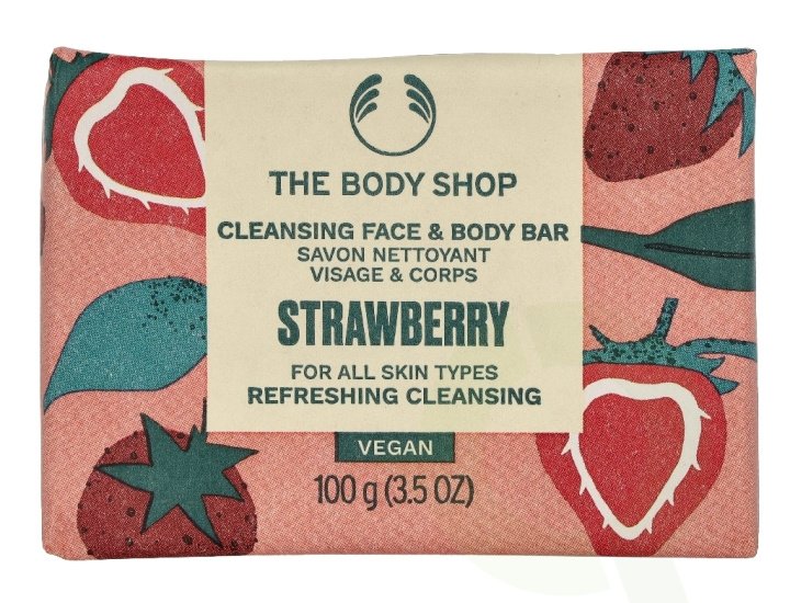 The Body Shop Strawberry Cleansing Face & Body Bar 100 g in the group BEAUTY & HEALTH / Skin care / Body health / Mody mist at TP E-commerce Nordic AB (D32888)
