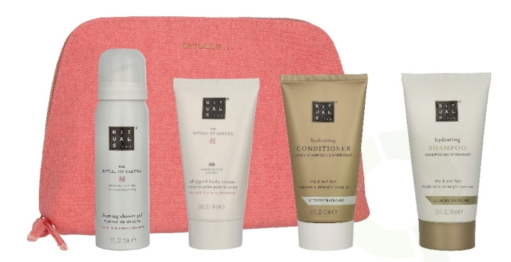 Rituals Sakura Body & Hair Travel Set 260 ml Foaming Shower Gel 50ml/Conditioner 70ml/Shampoo 70ml/Whipped Body Cream 70ml in the group BEAUTY & HEALTH / Hair & Styling / Hair care at TP E-commerce Nordic AB (D32901)