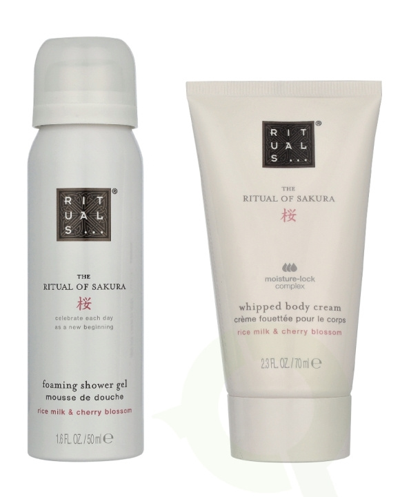 Rituals Sakura Exclusive Travel Set 120 ml Foarming Shower Gel 50ml/Whipped Body Cream 70ml in the group BEAUTY & HEALTH / Skin care / Body health / Bath & Shower gels at TP E-commerce Nordic AB (D32902)
