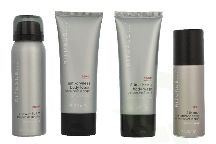 Rituals Homme Small Giftset 240 ml Sport Anti-Perspirant Spray 50ml/Shower Foam 50ml/2-in-1 Shampoo & Body Wash 70ml/Anti-Dryness Body Lotion 70ml in the group BEAUTY & HEALTH / Gift sets / Gift sets for him at TP E-commerce Nordic AB (D32910)