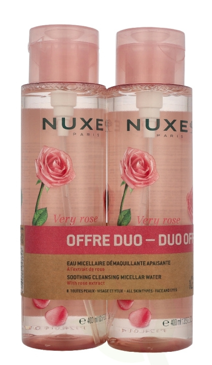 Nuxe Very Rose Micellar Water Duo @ 1 pack x 800 ml 2 x 400ml in the group BEAUTY & HEALTH / Skin care / Face / Cleaning at TP E-commerce Nordic AB (D32919)