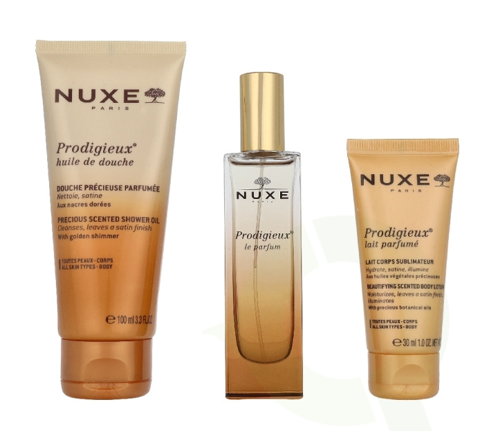 Nuxe Parfum Prodigieux Set 160 ml Shower Oil 100ml/Parfum Spray 30ml/Body Lotion 30ml in the group BEAUTY & HEALTH / Fragrance & Perfume / Perfumes at TP E-commerce Nordic AB (D32925)
