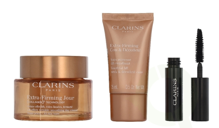 Clarins Extra-Firming Set 68 ml Day Cream 50ml/Cream 15ml/Mascara 3ml in the group BEAUTY & HEALTH / Gift sets / Gift sets for her at TP E-commerce Nordic AB (D32937)