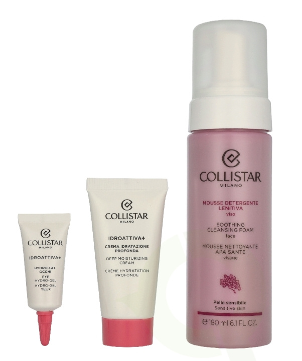 Collistar Idroattiva Set 210 ml Cleansing Foam 180 ml / Hydroactive Cream 15 ml / Mini Hydro-Gel Eye Cream 5 ml in the group BEAUTY & HEALTH / Skin care / Face at TP E-commerce Nordic AB (D33003)